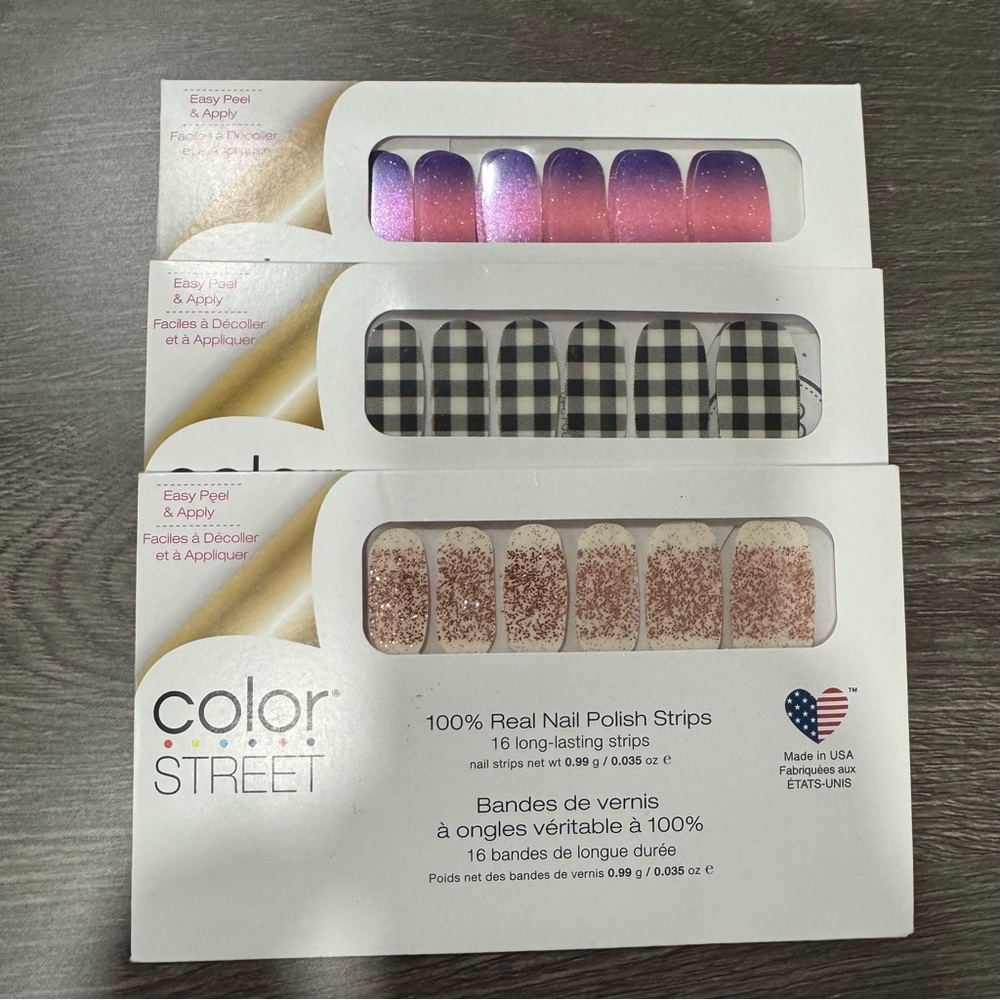 Color Street Nail Strips-3 Sets